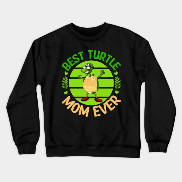 Turtle Mom Crewneck Sweatshirt by sharukhdesign